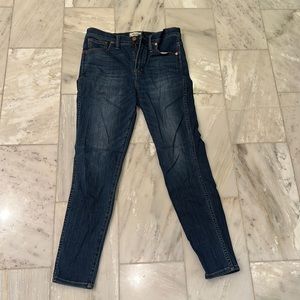 Madewell 10" high rise skinny jeans